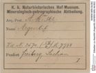 Etiketten zu Akanthit (Argentit) (NHMW-MIN-Ak362)
